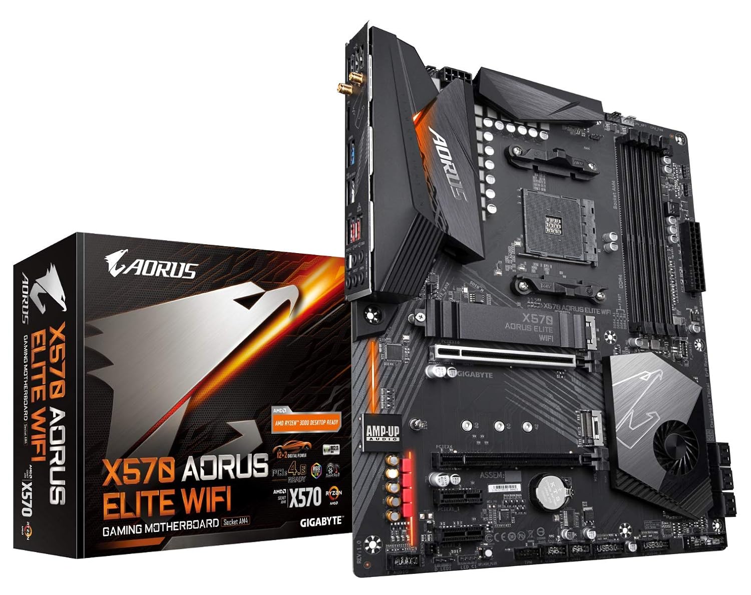 GIGABYTE X570 AORUS Elite WiFi Ultra Durable Mothe