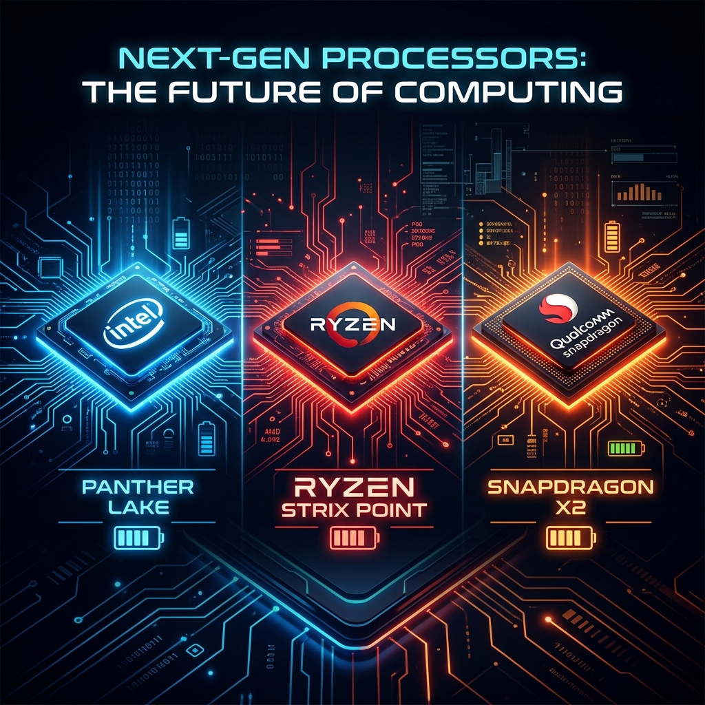 Intel Panther Lake vs. Ryzen Gorgon Point vs. Snapdragon X2: The 2026 Battery War